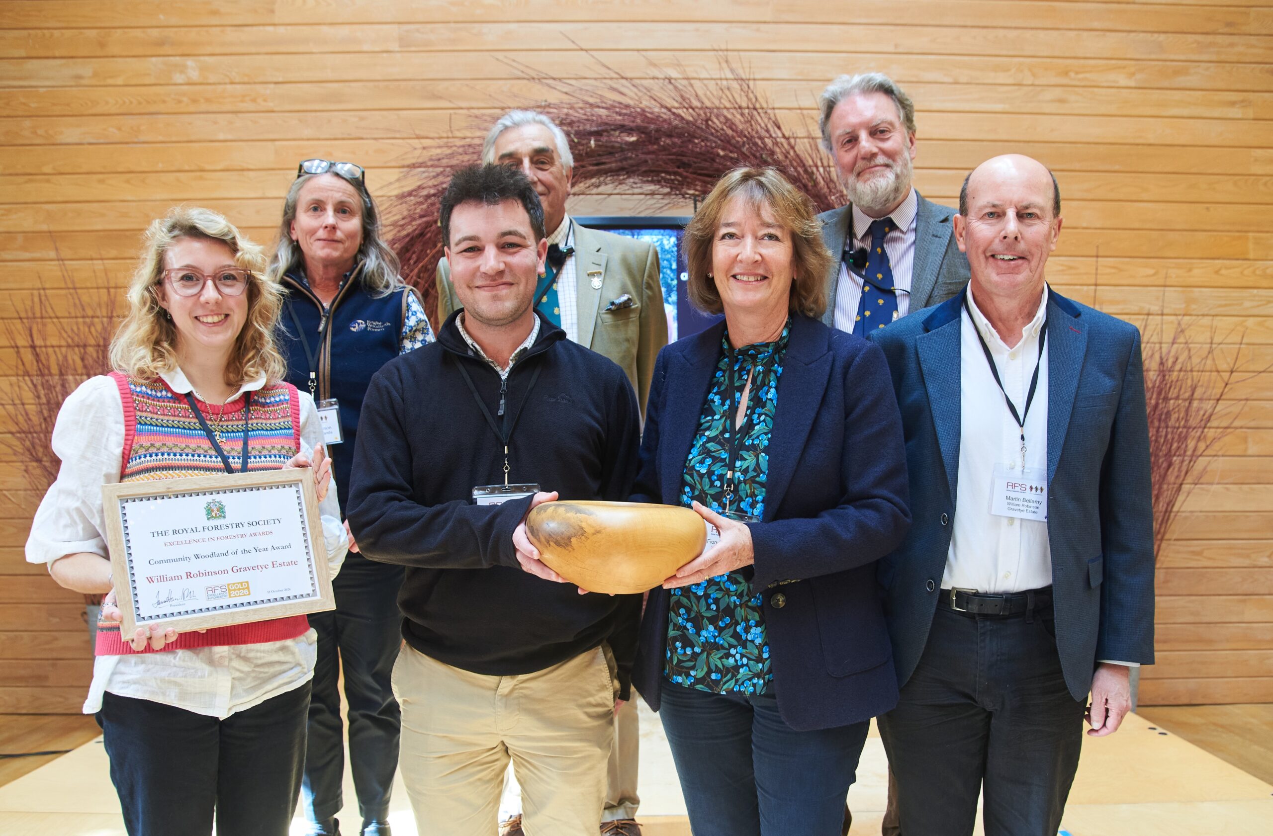 Gold award presentation